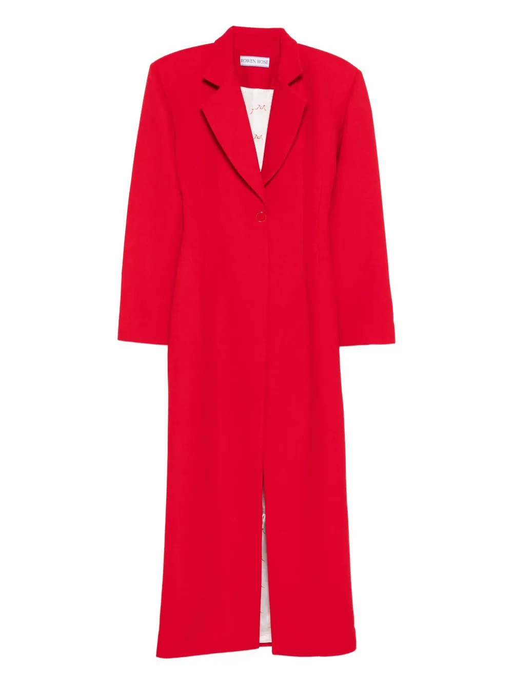 Rowen Rose tuxedo maxi dress | Red | Image 1