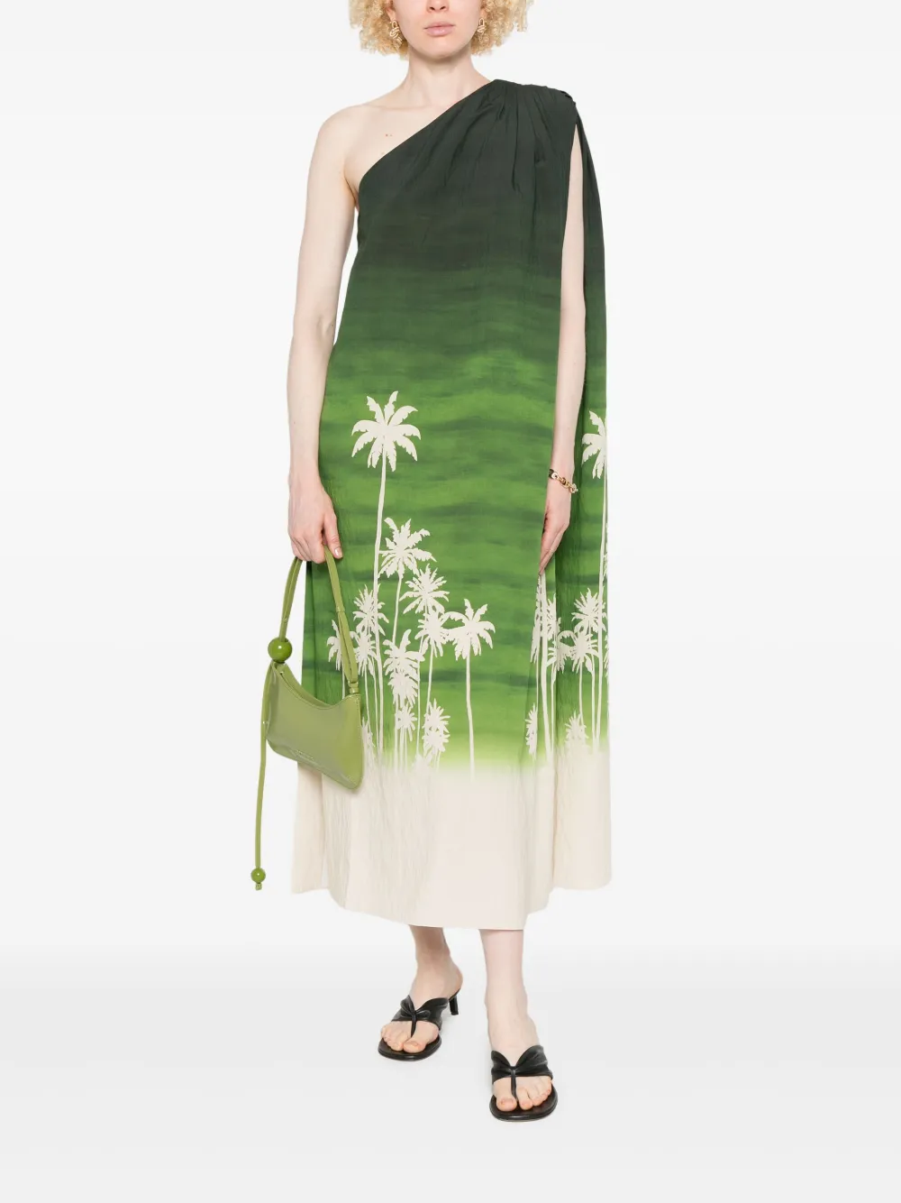Maison La Plage Como midi dress - Groen