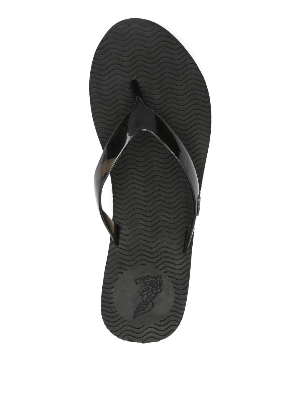 Ancient Greek Sandals 80 mm Etheria sandals Black