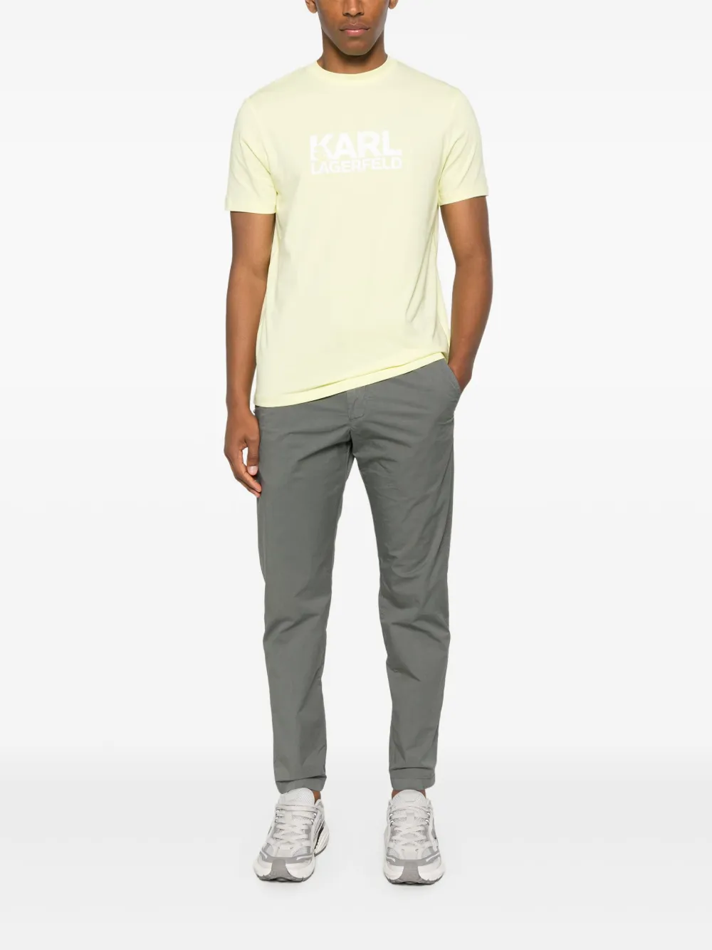 White Sand Broek met toelopende pijpen - Grijs