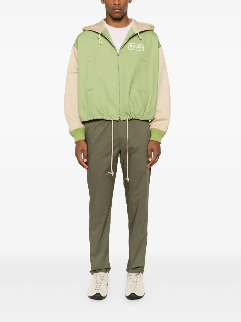 White Sand Broek met toelopende pijpen - Groen