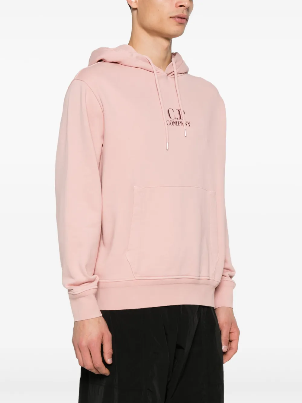 C.P. Company Hoodie met geborduurd logo Roze