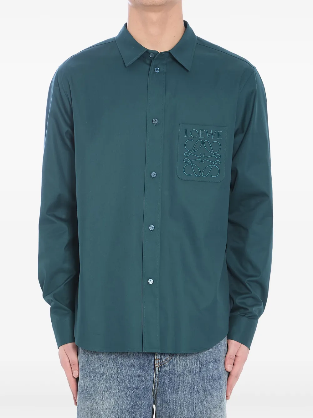 LOEWE camisa de algodón | verde | Image 1