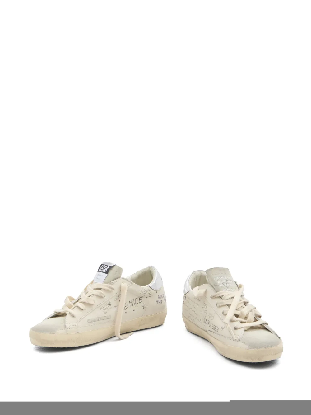 Golden Goose Woman Sneakers Off White Size 9 Soft Leather In Neutrals