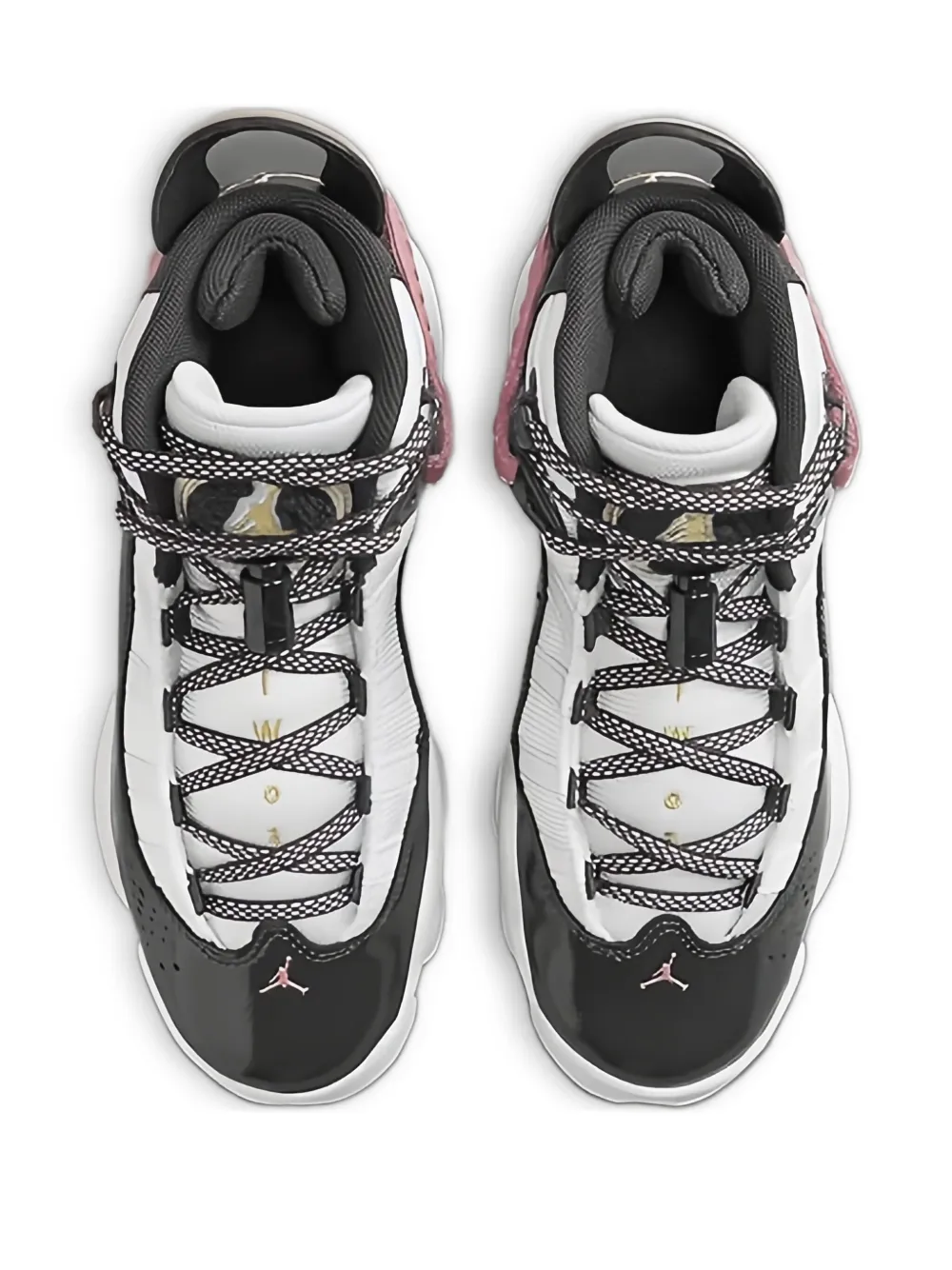Jordan 6 Rings GS "White Red Stardust Vapor Green Antracite" sneakers Wit