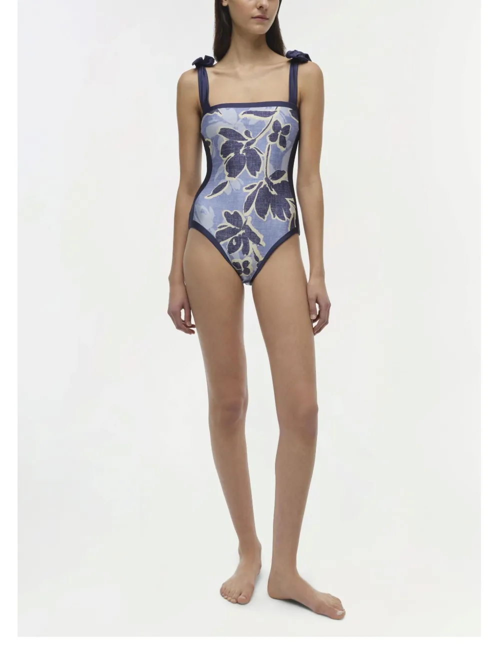 Simkhai bow-strap swimsuit - Blauw