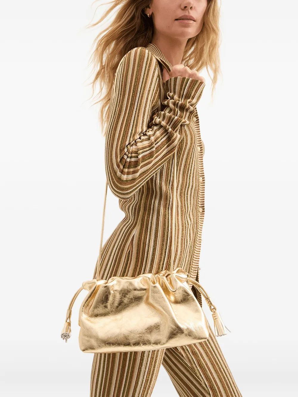 Veronica Beard small Stash clutch bag - Goud