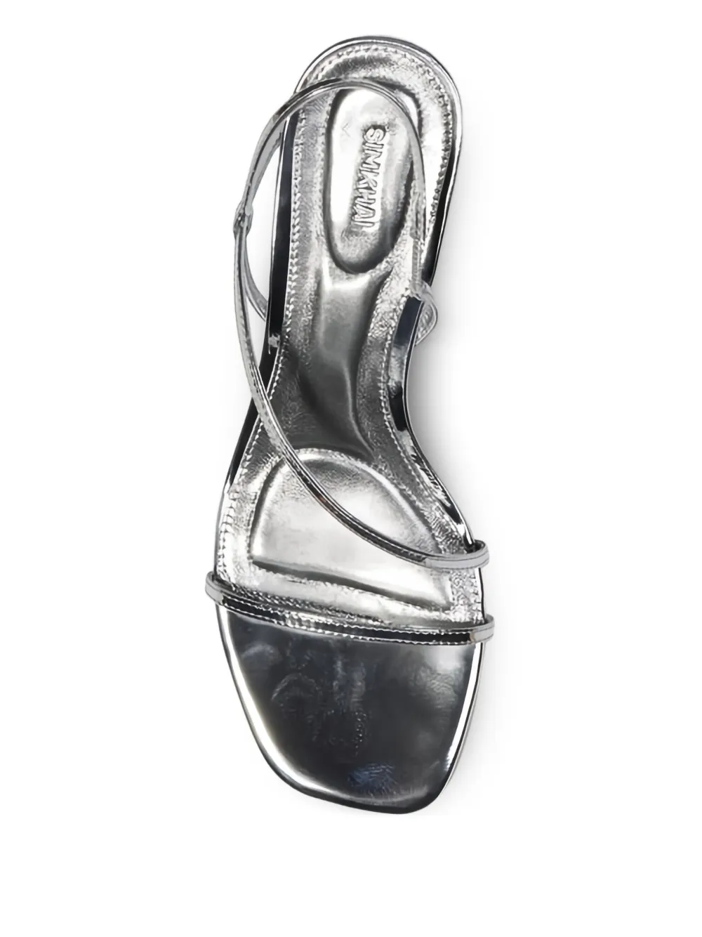 Simkhai 75mm Bridget Shell-motif Sandals - Silver 