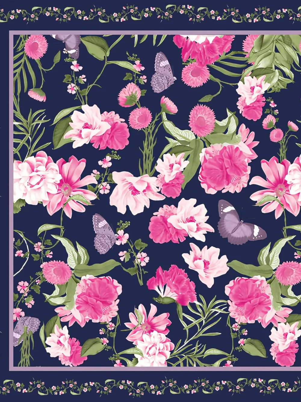 Christy Lynn floral-print scarf - Paars
