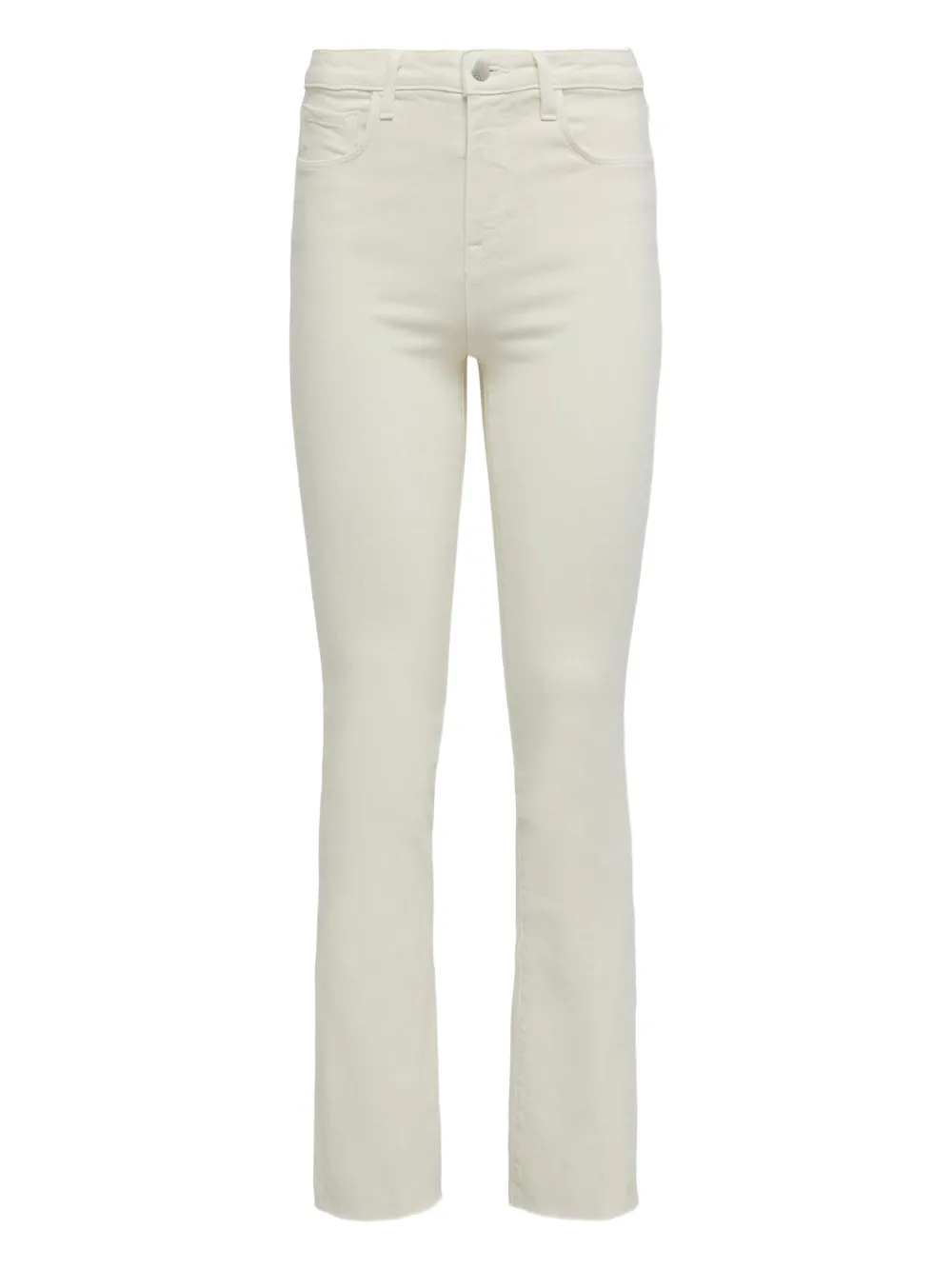 L'Agence raw-hem bootcut jeans - ホワイト L'Agence raw-hem bootcut jeans - ホワイト