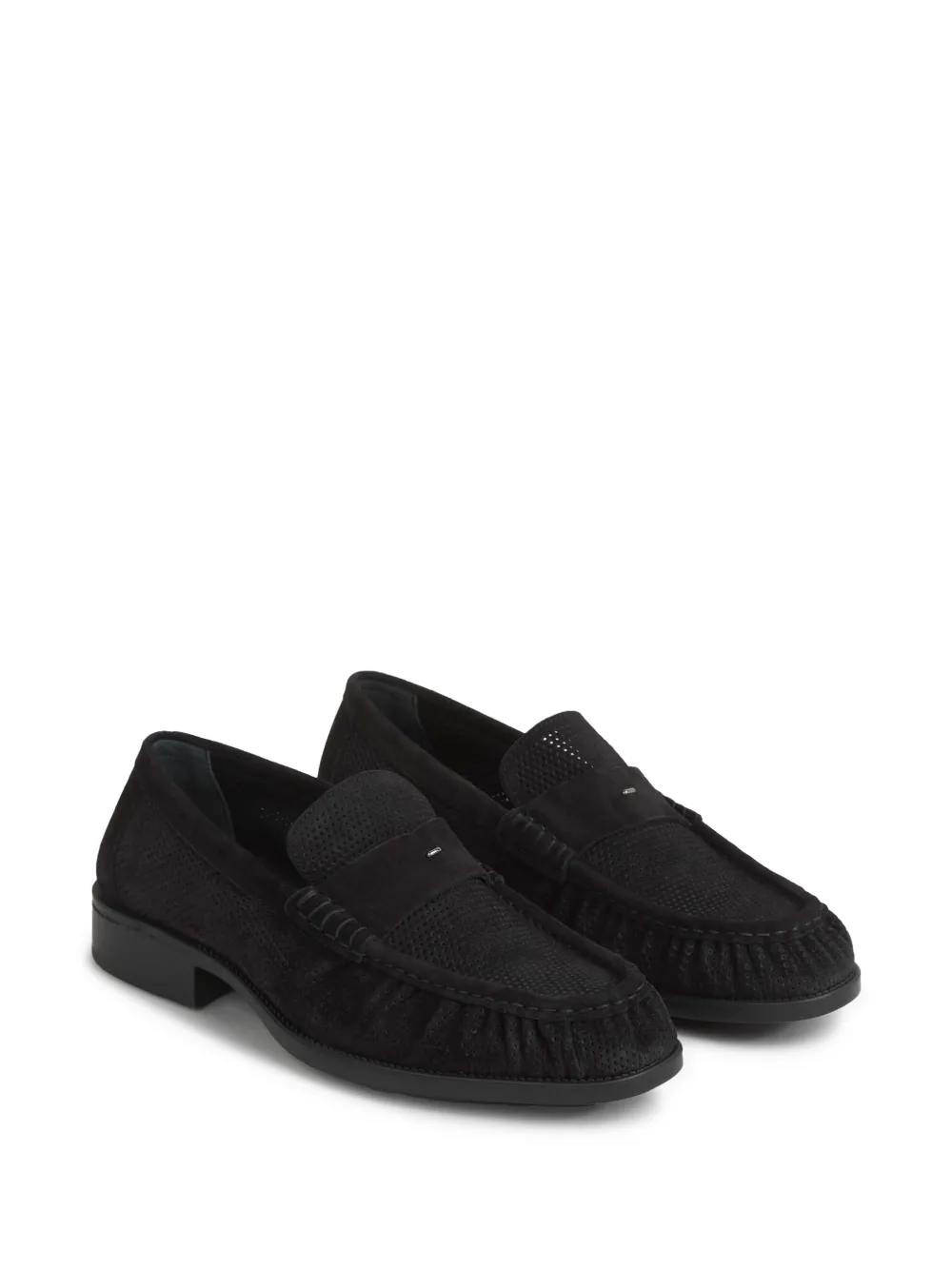 Giuseppe Zanotti suede loafers - Zwart