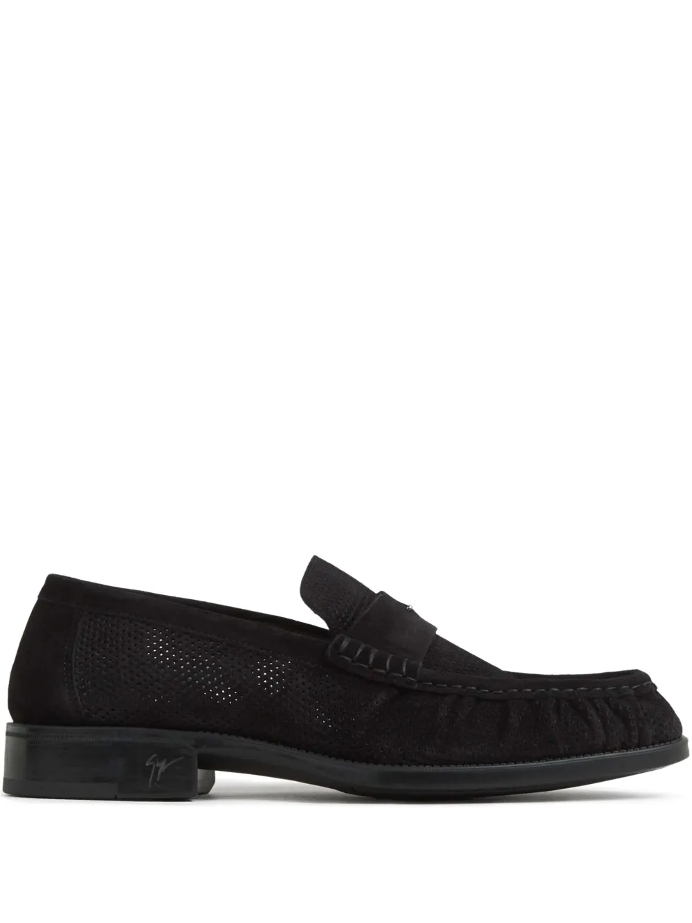 Giuseppe Zanotti suede loafers Black