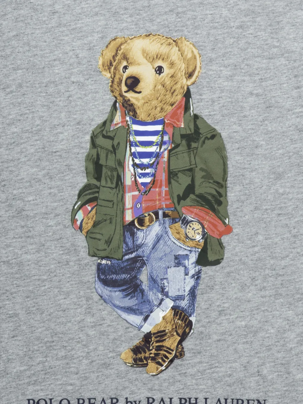 Polo Ralph Lauren T-shirt met beerprint Grijs
