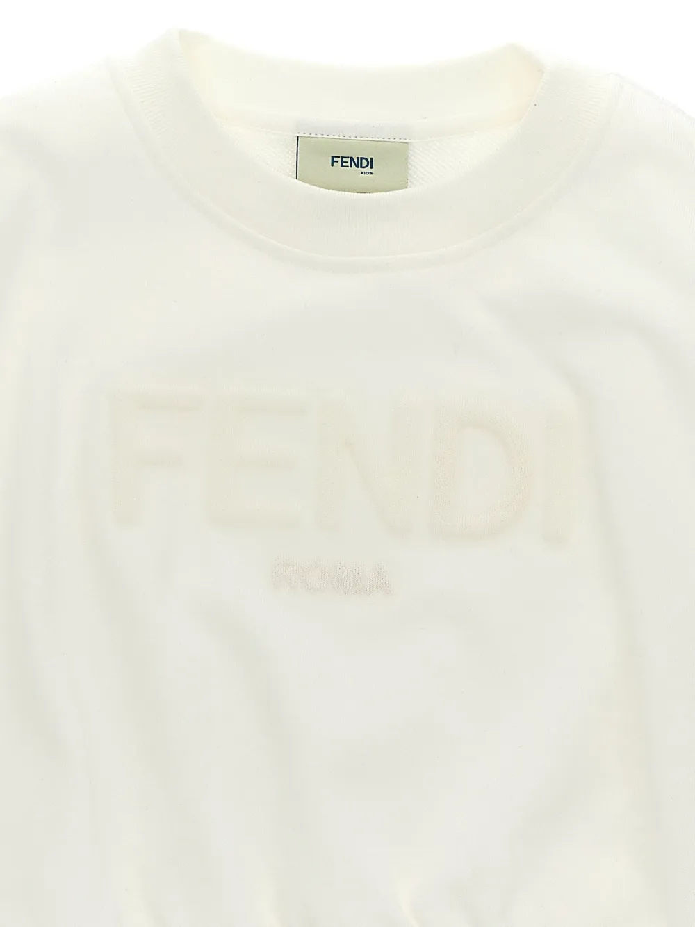 Fendi Kids Sweater met logo Wit