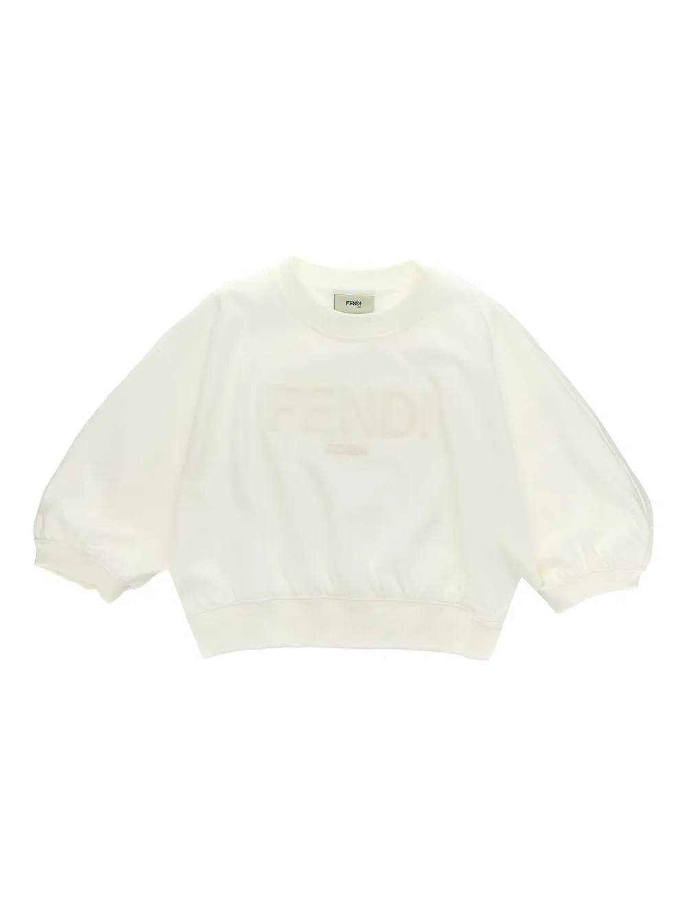 Fendi Kids Sweater met logo Wit