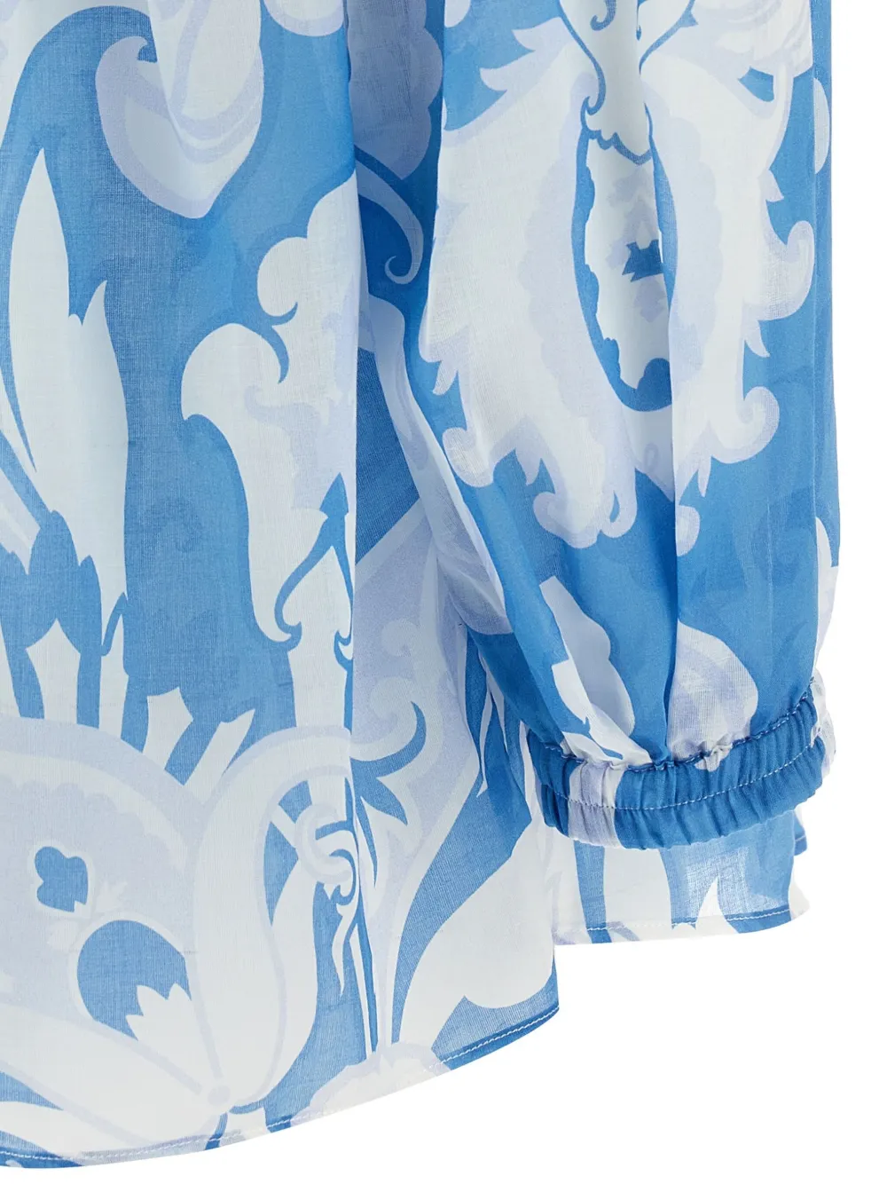ETRO Shirt met paisley-print Blauw
