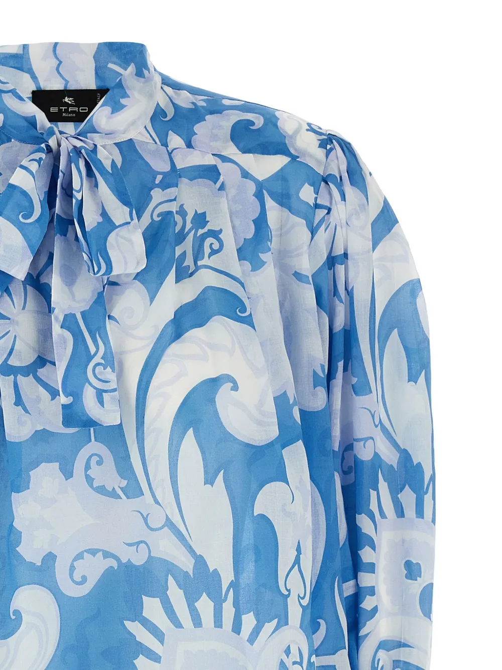 ETRO Shirt met paisley-print Blauw