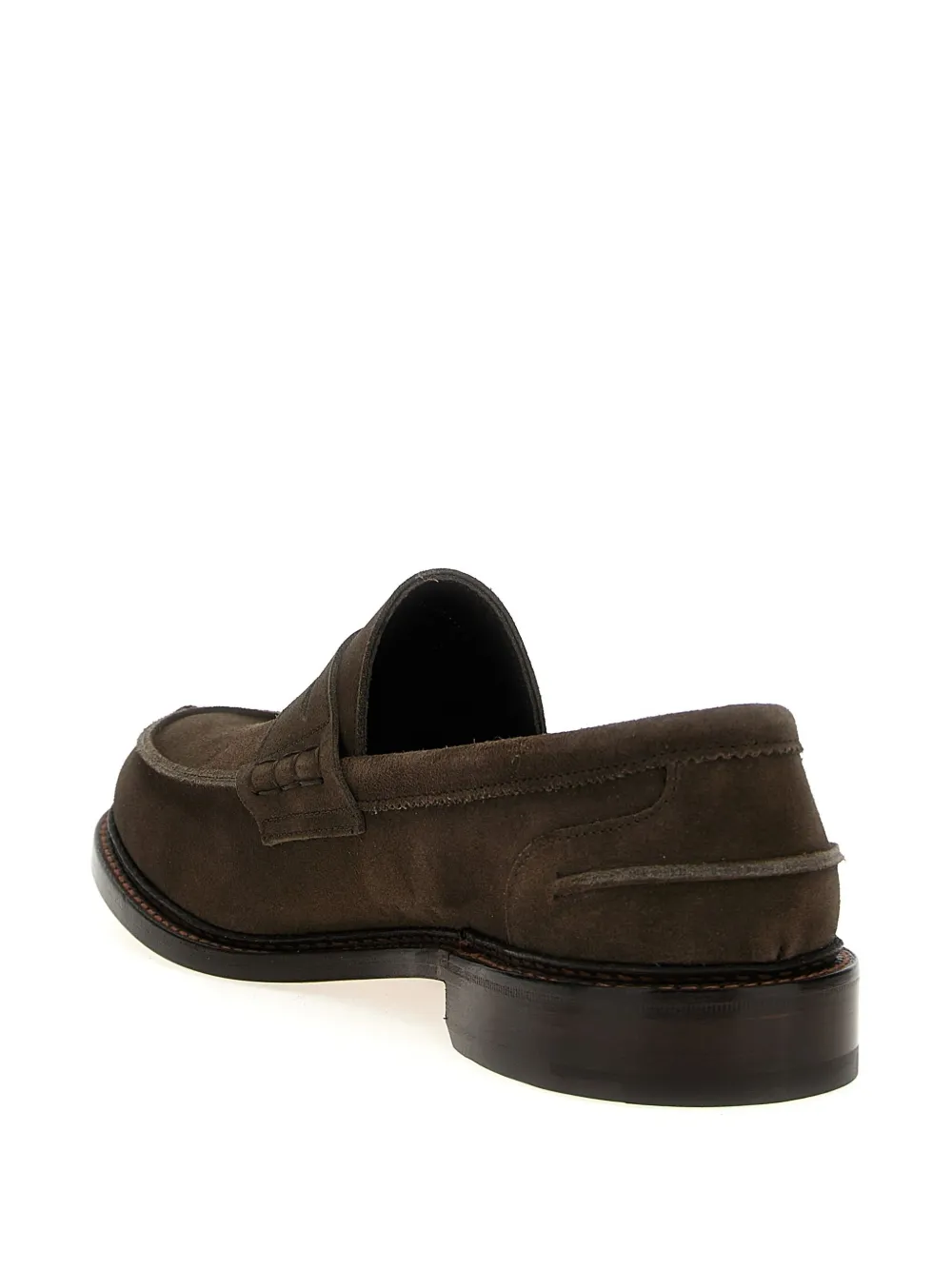 Tricker's Loafers With Round Toe And Penny Strap In Brown