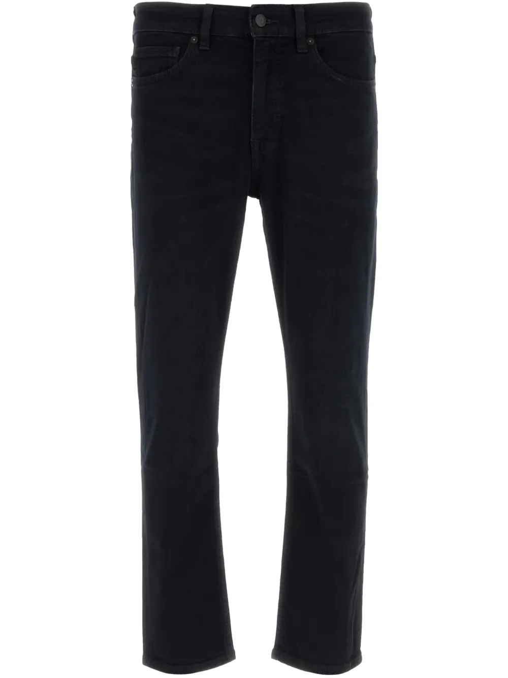 BOSS straight-leg jeans Zwart