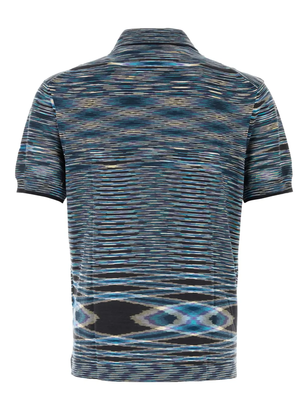 Missoni embroidered cotton polo shirt - Blauw