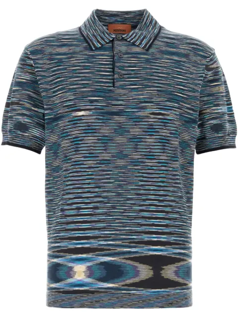 Missoni playera tipo polo bordada