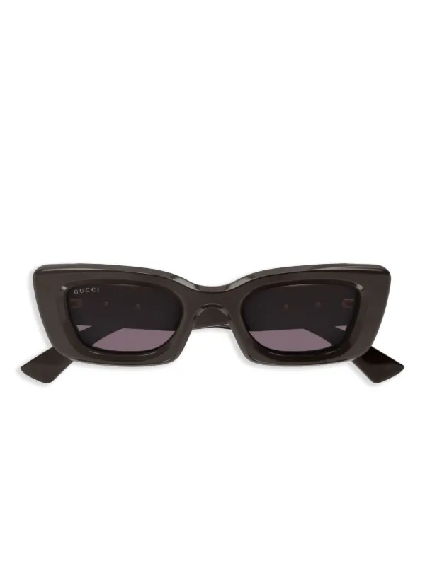 【新品】Gucci グッチ キャットアイ サングラス ブラック Gucci Eyewear キャットアイ サングラス | ブラック | FARFETCH JP