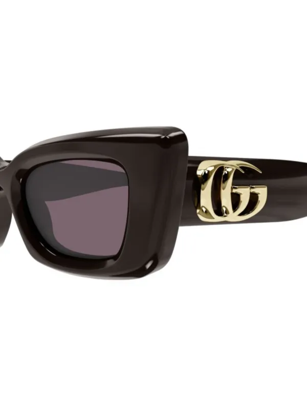Gucci Eyewear キャットアイ サングラス | ブラック | FARFETCH JP