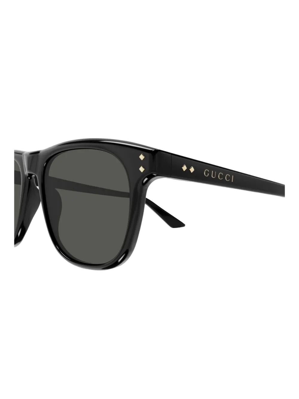 Gucci Eyewear Zonnebril met vierkant montuur Zwart