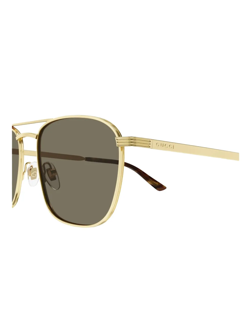 Gucci Eyewear Zonnebril met piloten montuur Goud