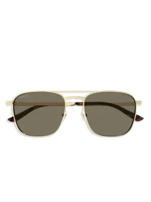 Gucci Eyewear GG1221S スクエア サングラス | ゴールドトーン
