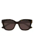 Gucci Eyewear square frame sunglasses - Brown