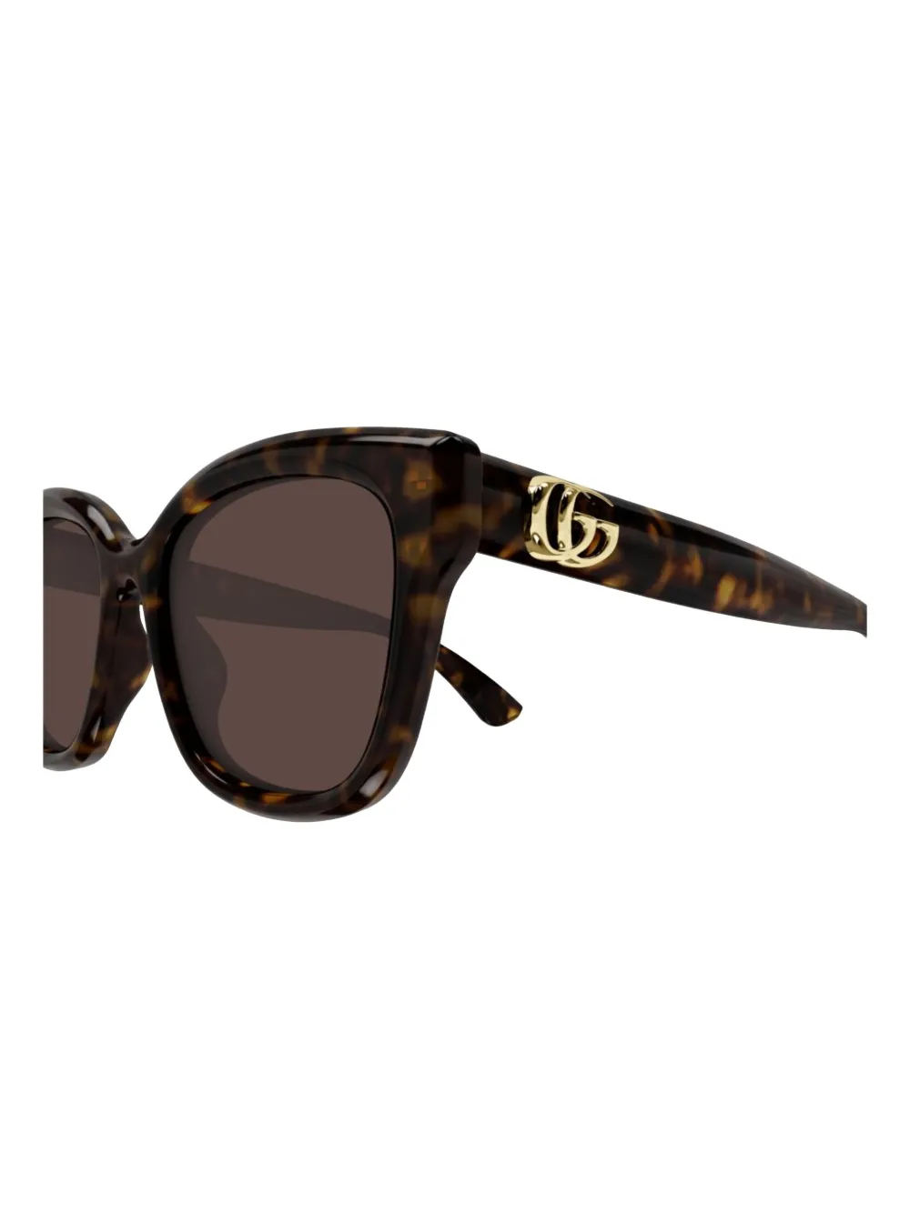 Gucci Eyewear Zonnebril met vierkant montuur Bruin