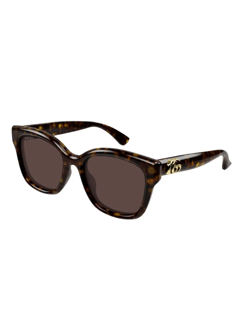 Gucci Eyewear Zonnebril met vierkant montuur - Bruin