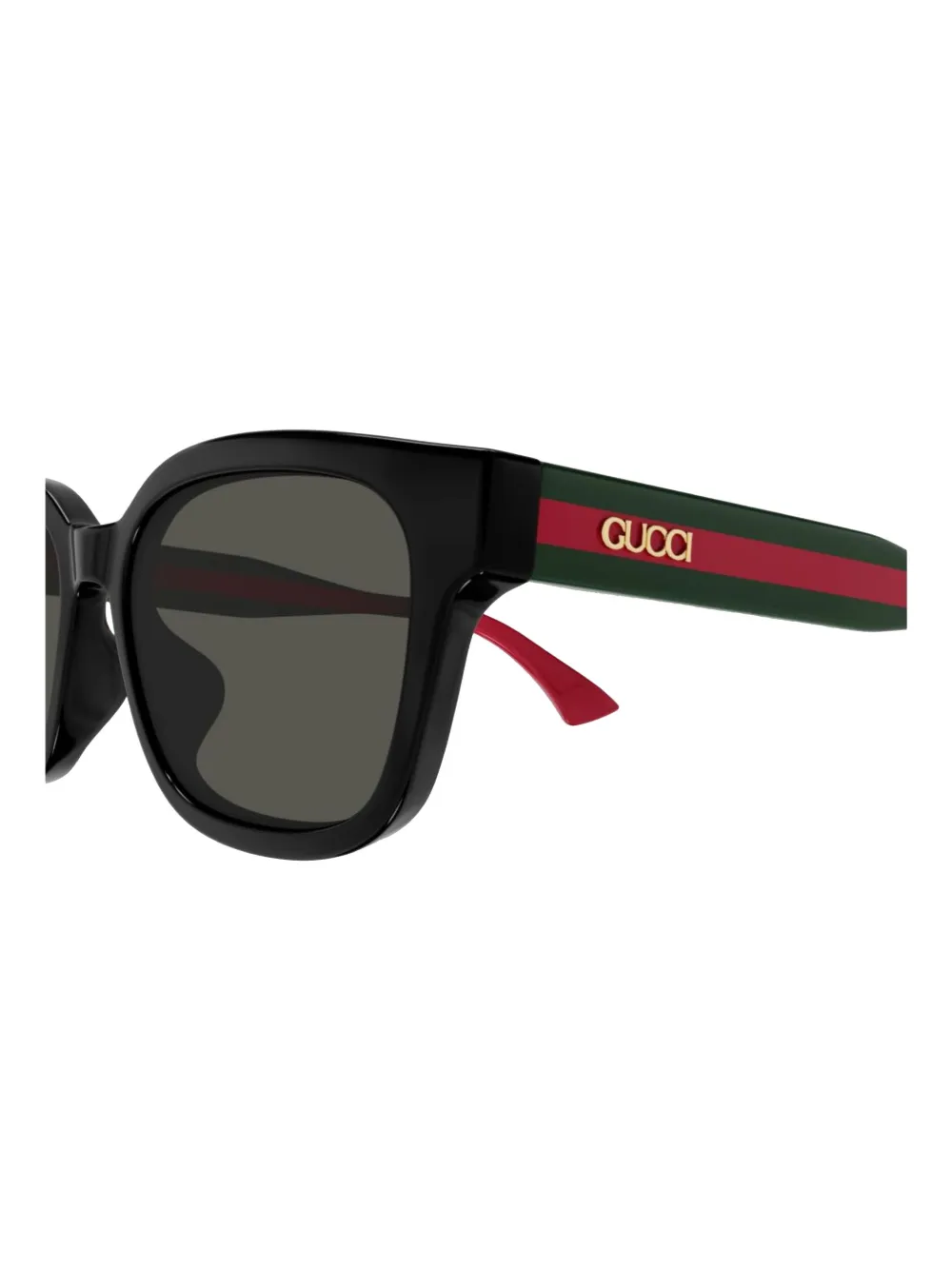 Gucci Eyewear Zonnebril met vierkant montuur Zwart