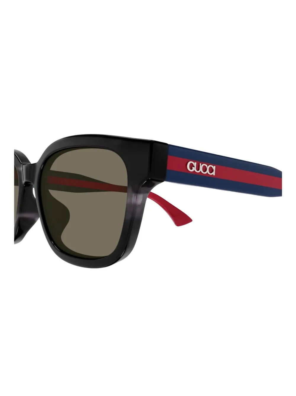 Gucci Eyewear Zonnebril met vierkant montuur Blauw