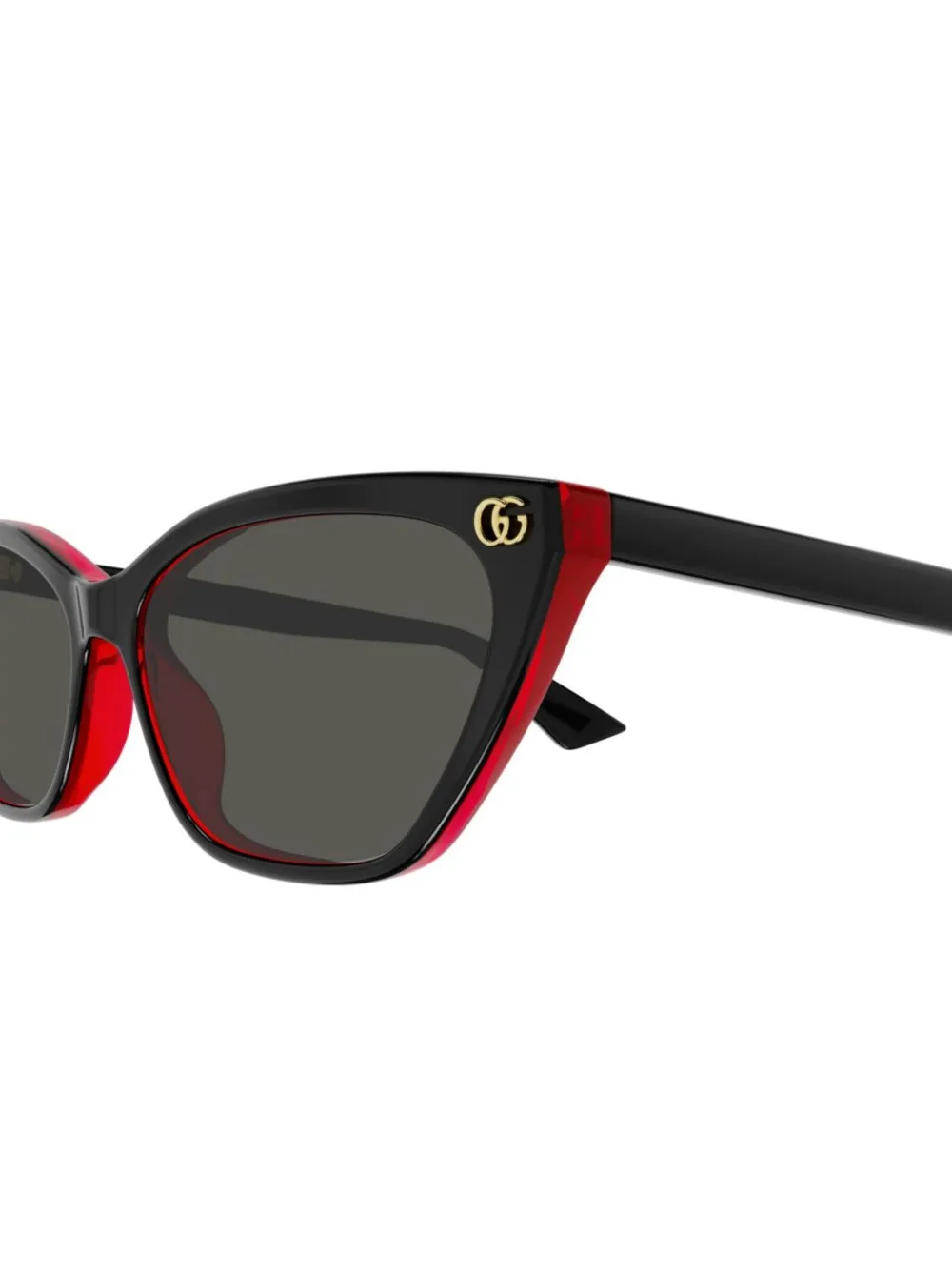 Gucci Eyewear キャットアイ サングラス | ブラック | FARFETCH JP
