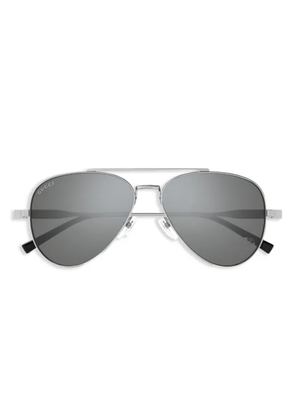 Gucci Eyewear パイロット サングラス | グレー | FARFETCH JP