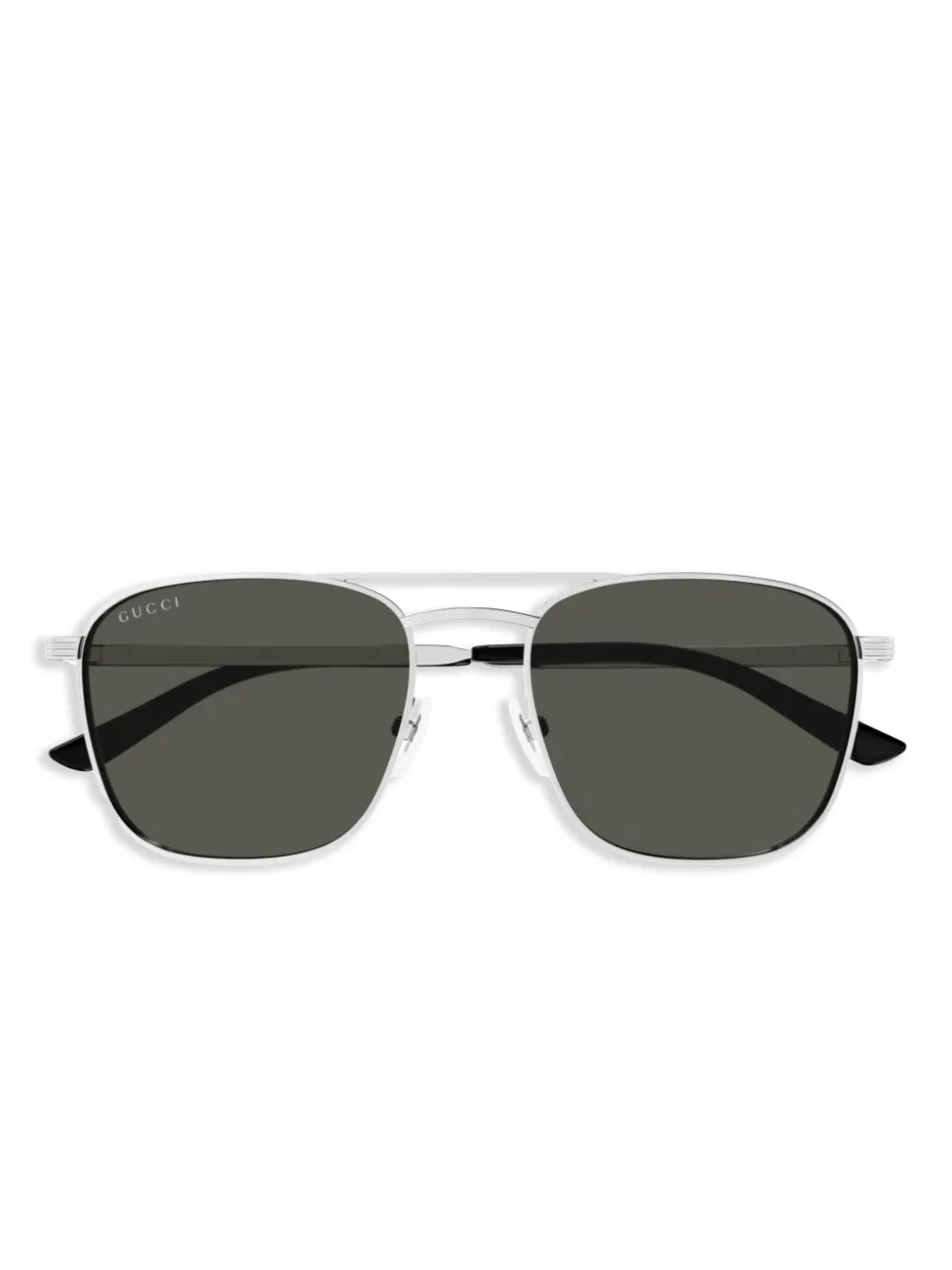 Gucci Eyewear Zonnebril met piloten montuur Zilver