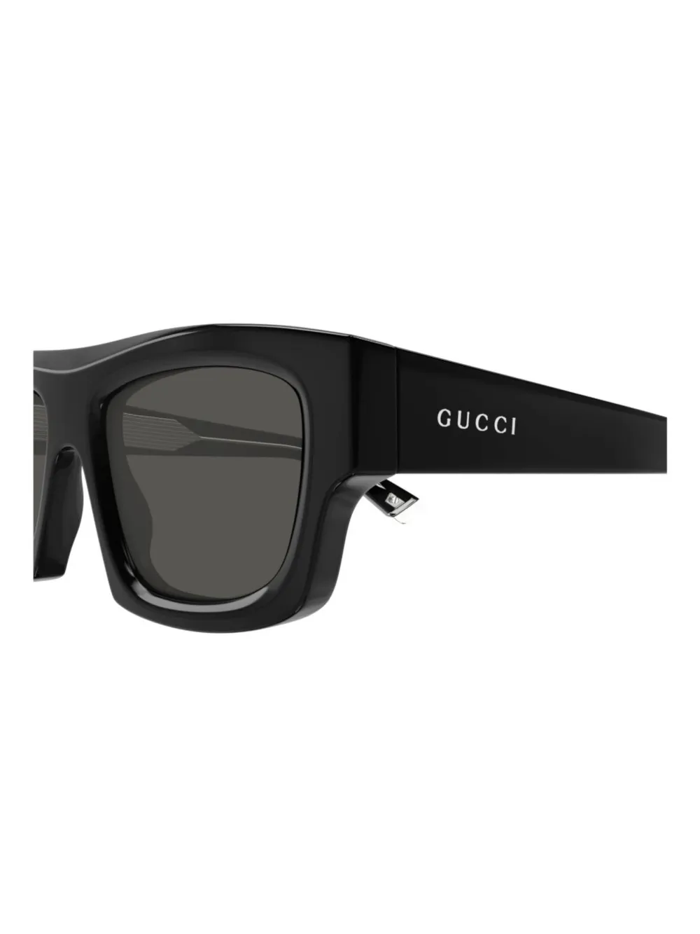 Gucci Eyewear Zonnebril met vierkant montuur Zwart