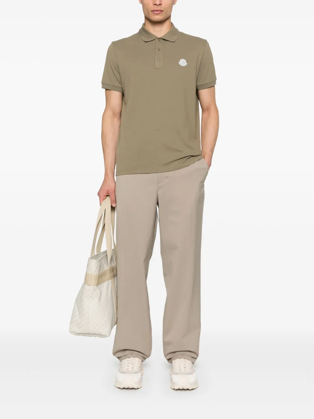 Moncler Gabardine pantalon - Bruin