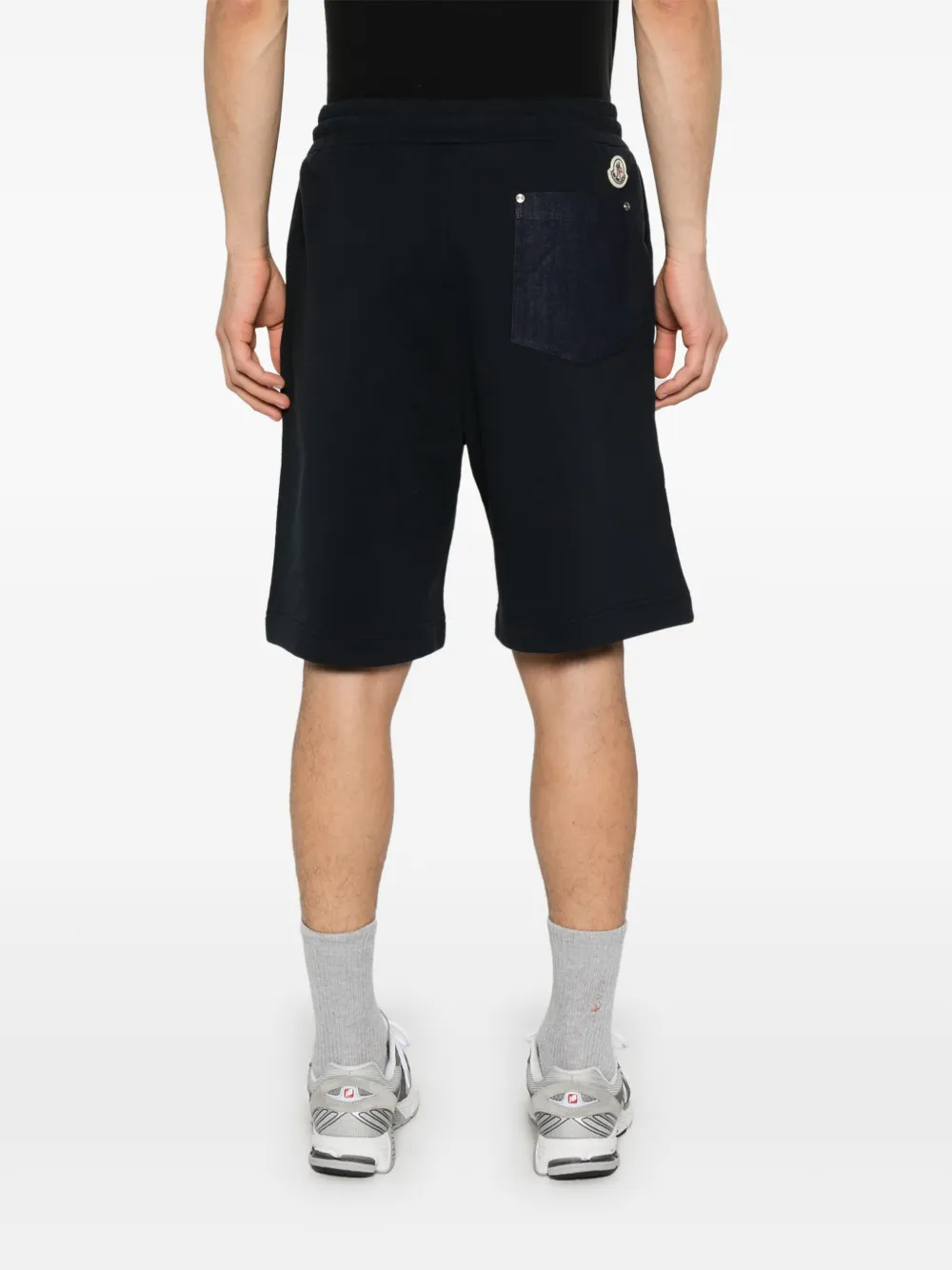 Moncler Shorts met logopatch Blauw
