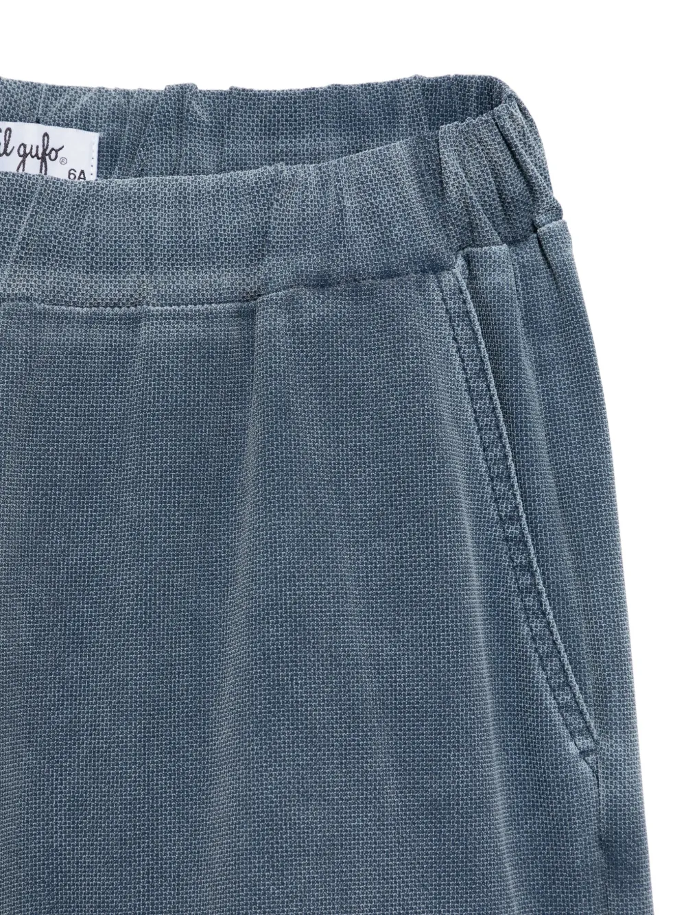 Il Gufo Shorts met gebleekt effect Blauw