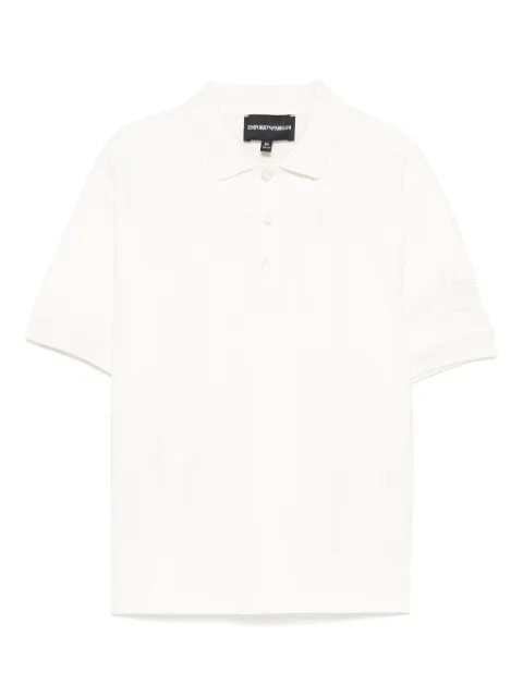 Emporio Armani Kids logo-embroidered polo shirt  