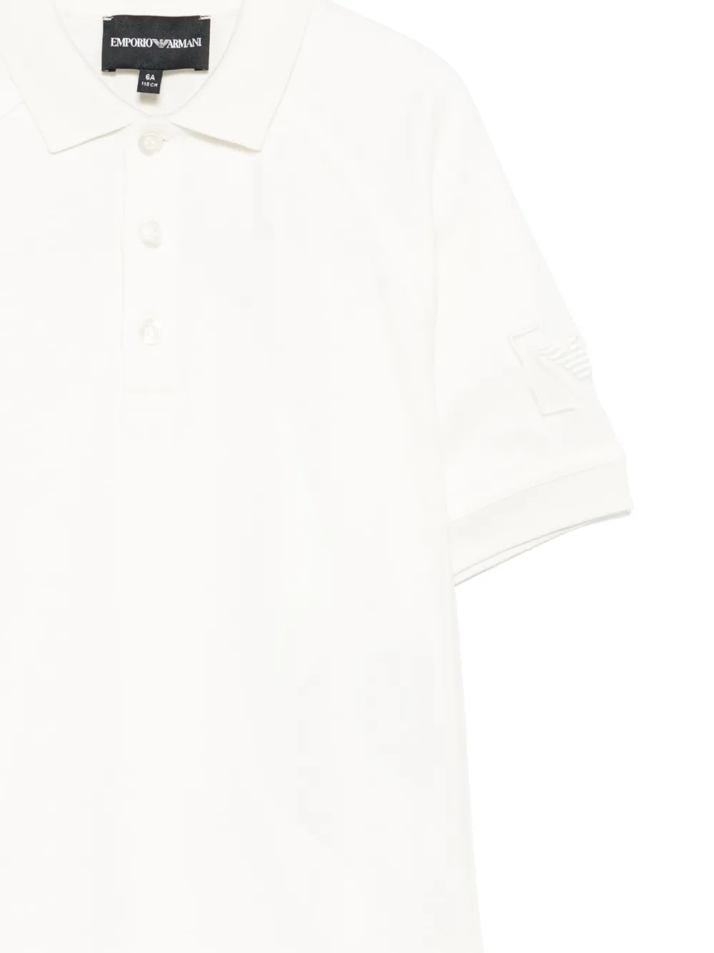 Emporio Armani Kids Poloshirt met geborduurd logo Wit