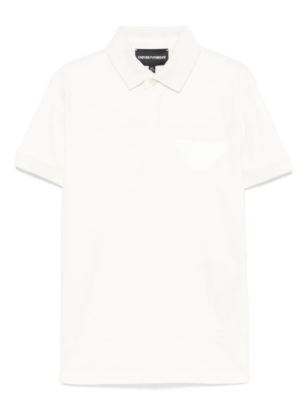 Emporio Ar i Kids Poloshirt met logopatch Wit