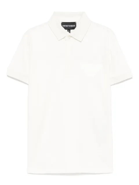 Emporio Armani Kids قميص بولو بأبليكة شعار الماركة