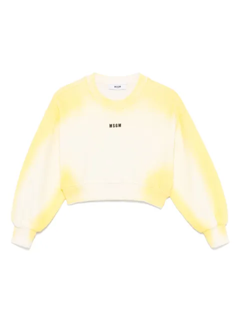 MSGM Kids sudadera con estampado tie-dye