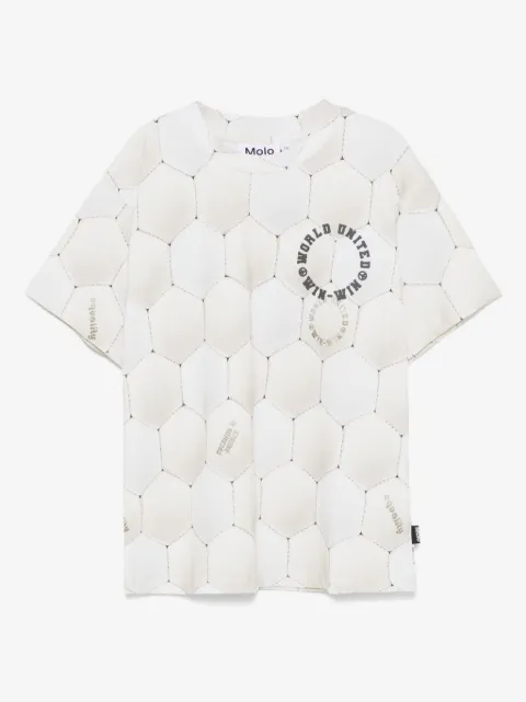 Molo playera Riley con estampado de fútbol