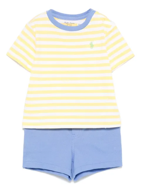 POLO RALPH LAUREN KIDS set de shorts con motivo de rayas