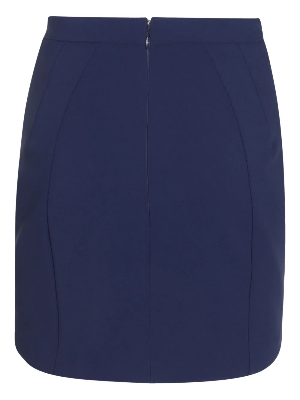 Elisabetta Franchi Rok met logoplakkaat - Blauw